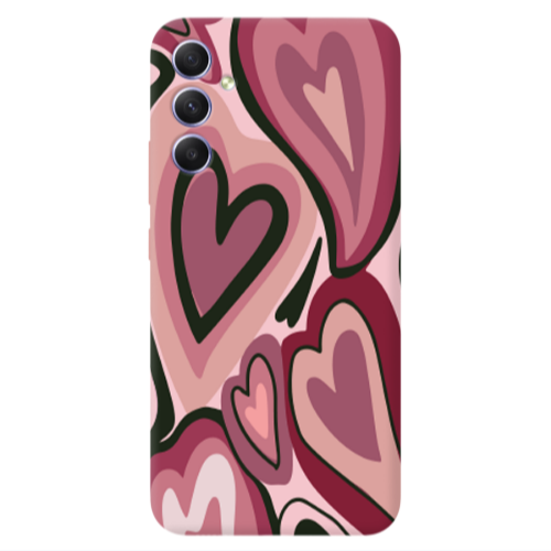 Samsung A25 Mix Heart Transparent Silicone TPU Θήκη