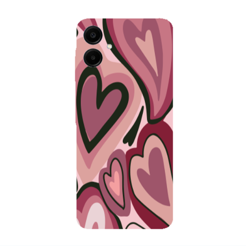 Samsung A06 Mix Heart Transparent Silicone TPU Θήκη