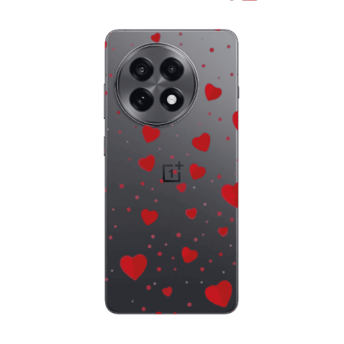 Oneplus 13 5G Dot hearts Transparent Silicone TPU Θήκη