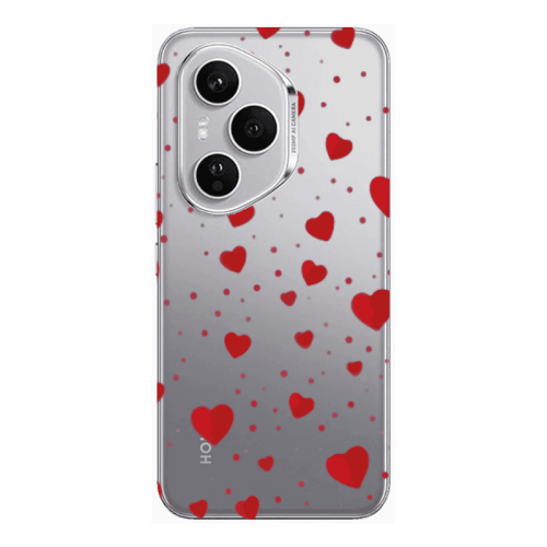 Honor Magic 400 Pro Dot hearts Transparent Silicone TPU Θήκη
