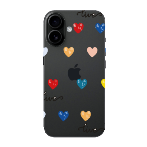 Apple Iphone 16 plus Heart Lives Transparent Silicone TPU Θήκη
