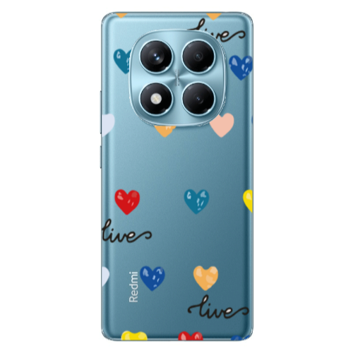 Xiaomi Redmi Note 14 Pro Heart Lives Transparent Silicone TPU Θήκη