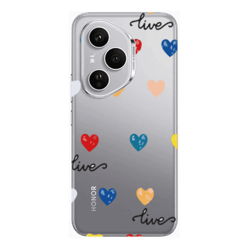 Honor Magic 400 Pro Heart Lives Transparent Silicone TPU Θήκη