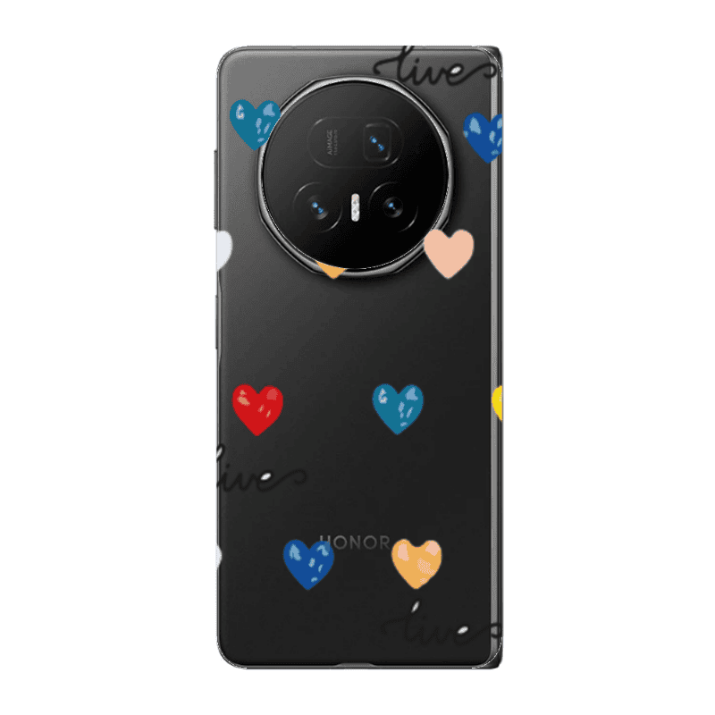 Honor Magic V5 Heart Lives Transparent Silicone TPU Θήκη