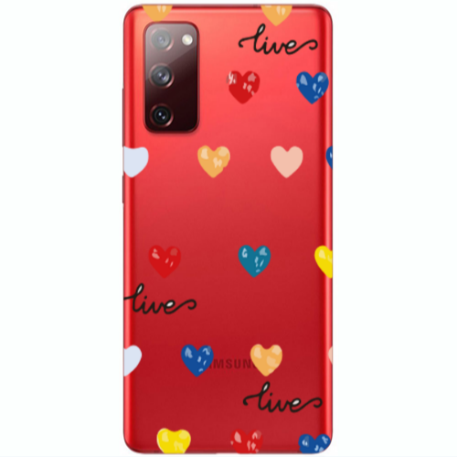 Samsung S20 FE Heart Lives Transparent Silicone TPU Θήκη