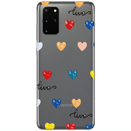 Samsung S20 Plus Heart Lives Transparent Silicone TPU Θήκη