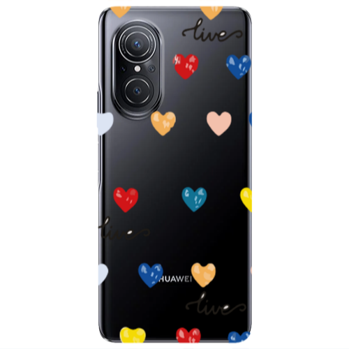 Huawei Nova 9 SE Heart Lives Transparent Silicone TPU Θήκη