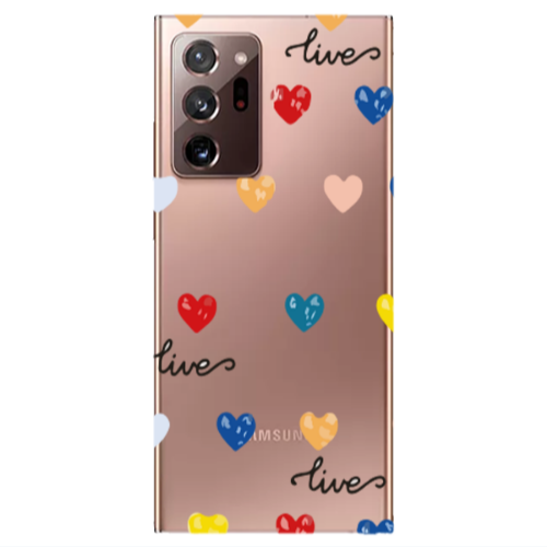 Samsung Note 20 Ultra Heart Lives Transparent Silicone TPU Θήκη