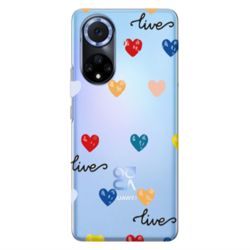 Huawei Nova 9 Heart Lives Transparent Silicone TPU Θήκη