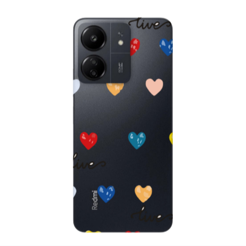 Xiaomi Redmi 13C Heart Lives Transparent Silicone TPU Θήκη
