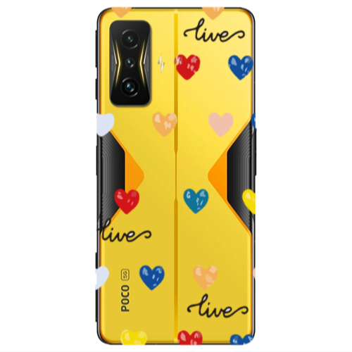 Xiaomi Poco F4 Gt Heart Lives Transparent Silicone TPU Θήκη