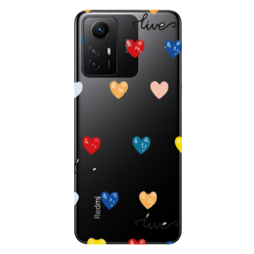 Xiaomi Redmi Note 12s Heart Lives Transparent Silicone TPU Θήκη