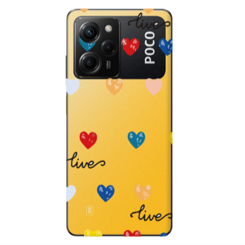 Xiaomi Poco X5 Pro Heart Lives Transparent Silicone TPU Θήκη