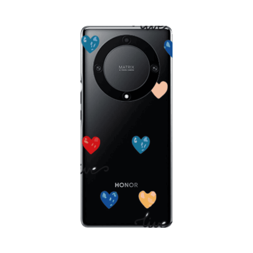 Honor Magic5 Lite 5G Heart Lives Transparent Silicone TPU Θήκη