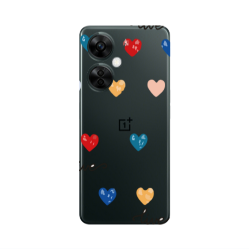 Oneplus Nord CE 3 Lite 5G Heart Lives Transparent Silicone TPU Θήκη