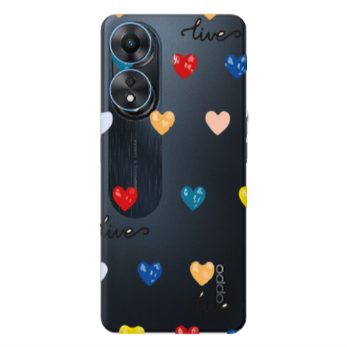 Oppo A 98 Heart Lives Transparent Silicone TPU Θήκη