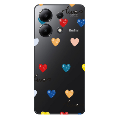 Xiaomi Redmi Note 13 4G Heart Lives Transparent Silicone TPU Θήκη