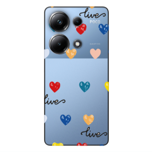 Xiaomi Poco M6 Pro 4G Heart Lives Transparent Silicone TPU Θήκη