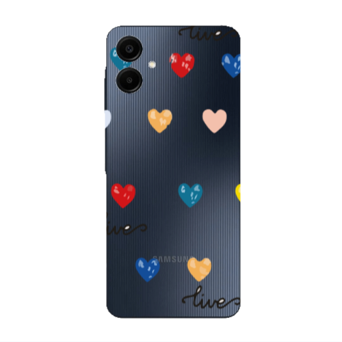 Samsung A06 Heart Lives Transparent Silicone TPU Θήκη
