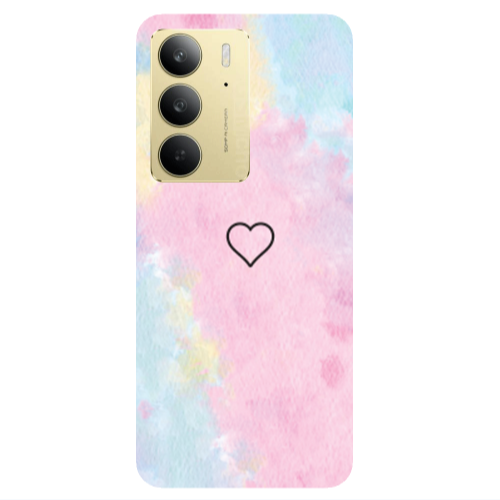 Realme C 75 Heart in clouds Transparent Silicone TPU Θήκη