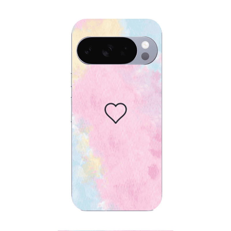 Google Pixel 10 Pro Heart in clouds Transparent Silicone TPU Θήκη