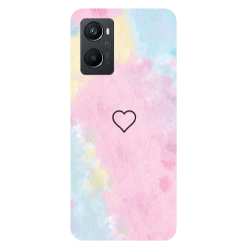 Oppo A 96 Heart in clouds Transparent Silicone TPU Θήκη