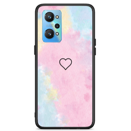 Realme Gt Neo 2 Heart in clouds Black Glossy Θήκη