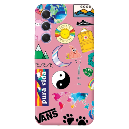 Samsung A36 Vans Pink Colored Silicone TPU Θήκη