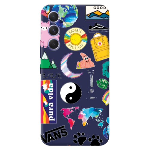 Samsung A56 Vans Dark blue Colored Silicone TPU Θήκη