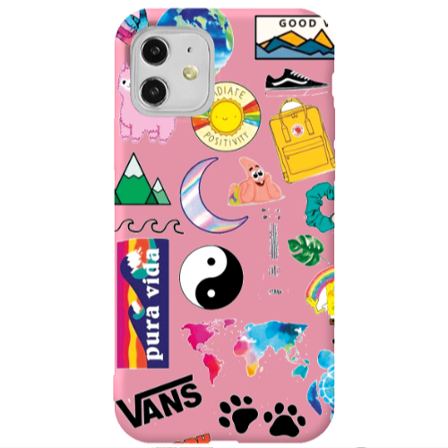 Apple iPhone 11  Vans Pink Colored Silicone TPU Θήκη