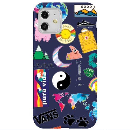 Apple iPhone 11  Vans Dark blue Colored Silicone TPU Θήκη