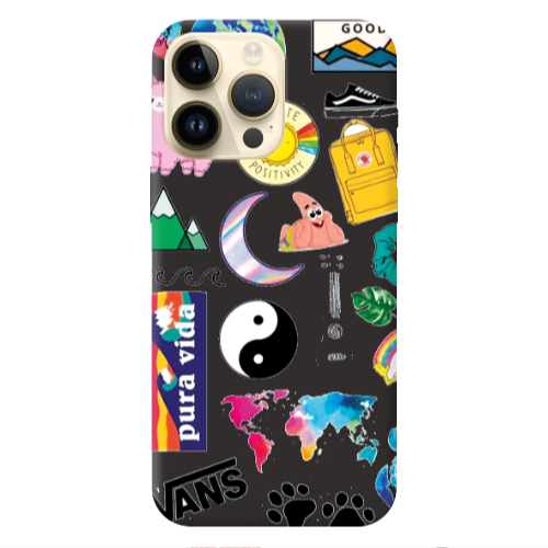 Apple iPhone 13 Pro Max Vans Black Colored Silicone TPU Θήκη