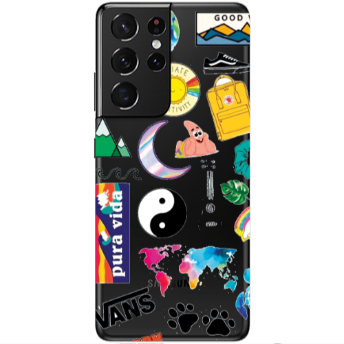 Samsung S21 Ultra Vans Transparent Silicone TPU Θήκη