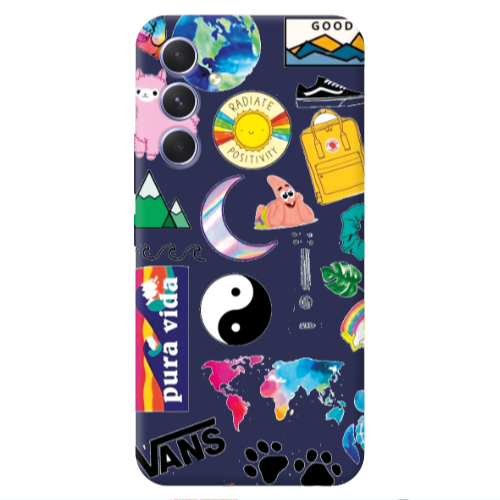 Samsung A54 Vans Dark blue Colored Silicone TPU Θήκη