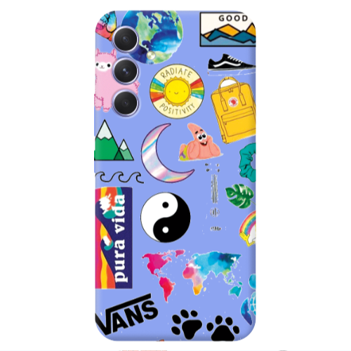 Samsung A54 Vans Light Purple Colored Silicone TPU Θήκη