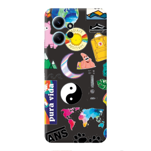 Xiaomi Redmi Note 12 4G Vans Black Colored Silicone TPU Θήκη