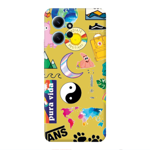 Xiaomi Redmi Note 12 4G Vans Yellow Colored Silicone TPU Θήκη