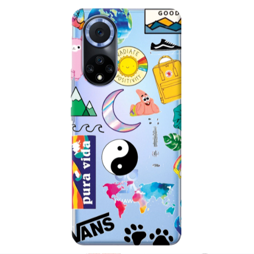 Huawei Nova 9 Vans Transparent Silicone TPU Θήκη