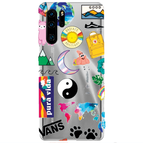 Huawei P30 Pro Vans Transparent Silicone TPU Θήκη