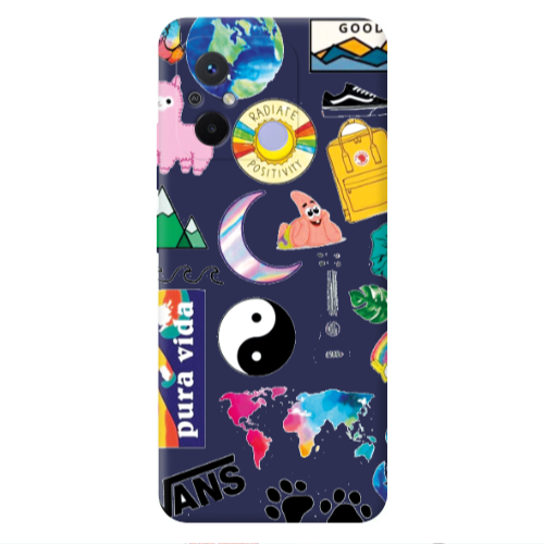 Xiaomi Redmi 12C Vans Dark blue Colored Silicone TPU Θήκη