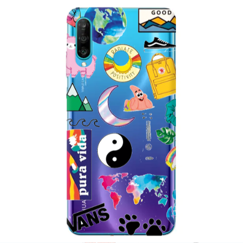 Huawei P30 Lite Vans Transparent Silicone TPU Θήκη