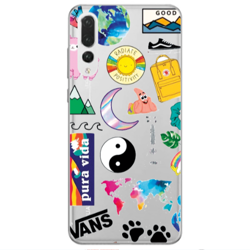 Huawei P20 Pro Vans Transparent Silicone TPU Θήκη