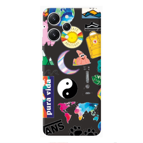 Xiaomi Redmi 12 Vans Black Colored Silicone TPU Θήκη
