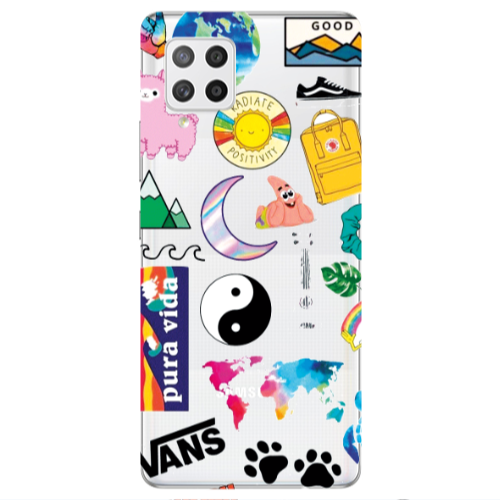 Samsung A42 5G Vans Transparent Silicone TPU Θήκη
