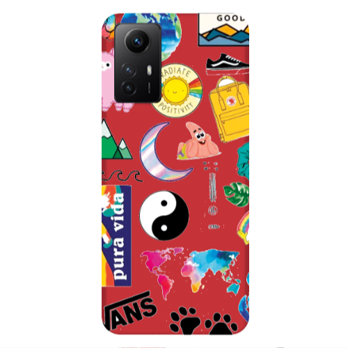 Xiaomi Redmi Note 12s Vans Red Colored Silicone TPU Θήκη