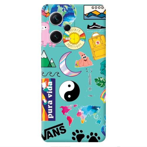 Xiaomi Poco X5 Vans Turquoise Colored Silicone TPU Θήκη