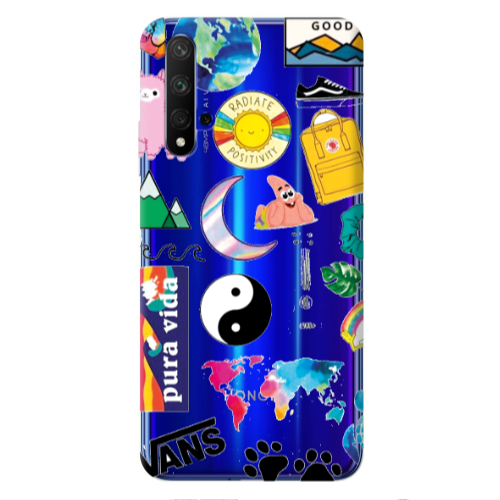Huawei Nova 5 T Vans Transparent Silicone TPU Θήκη
