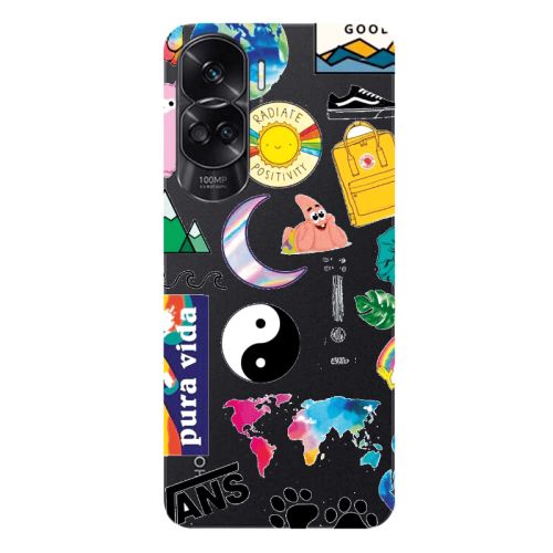 Honor 90 Lite 5G Vans Transparent Silicone TPU Θήκη