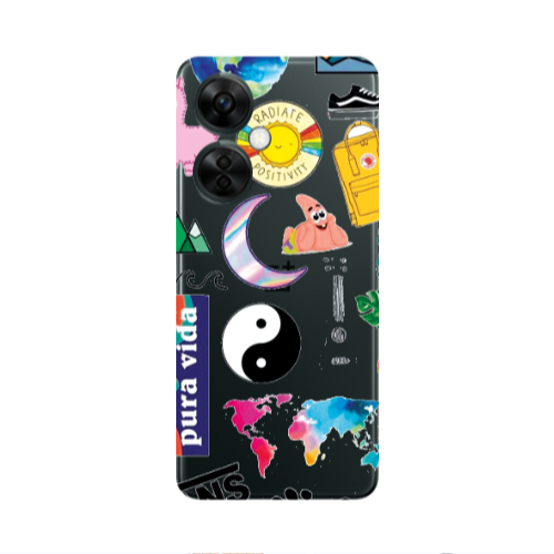 Oneplus Nord CE 3 Lite 5G Vans Transparent Silicone TPU Θήκη