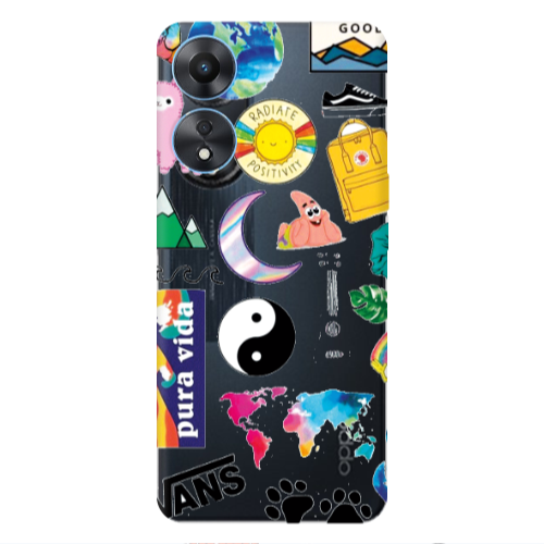 Oppo A 98 Vans Transparent Silicone TPU Θήκη